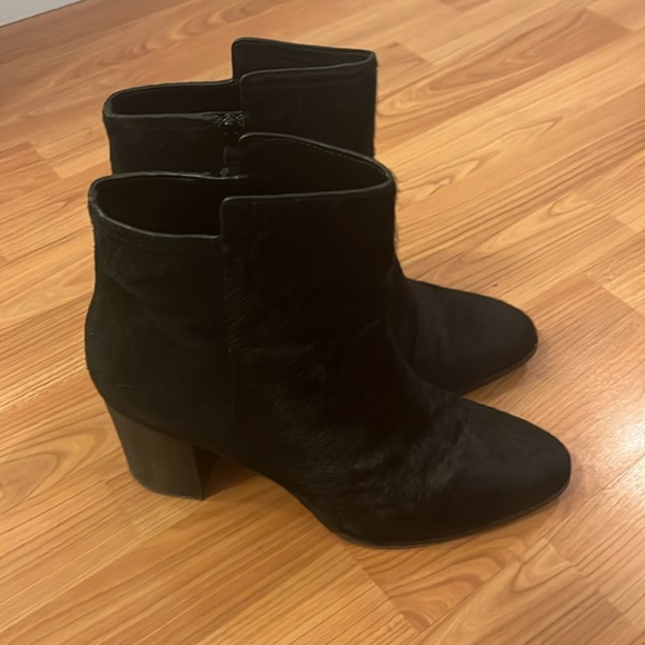Cole Haan Zandra Bootie. Size 9.5. Black. Calf hair and suede combo. - Picture 2 of 14